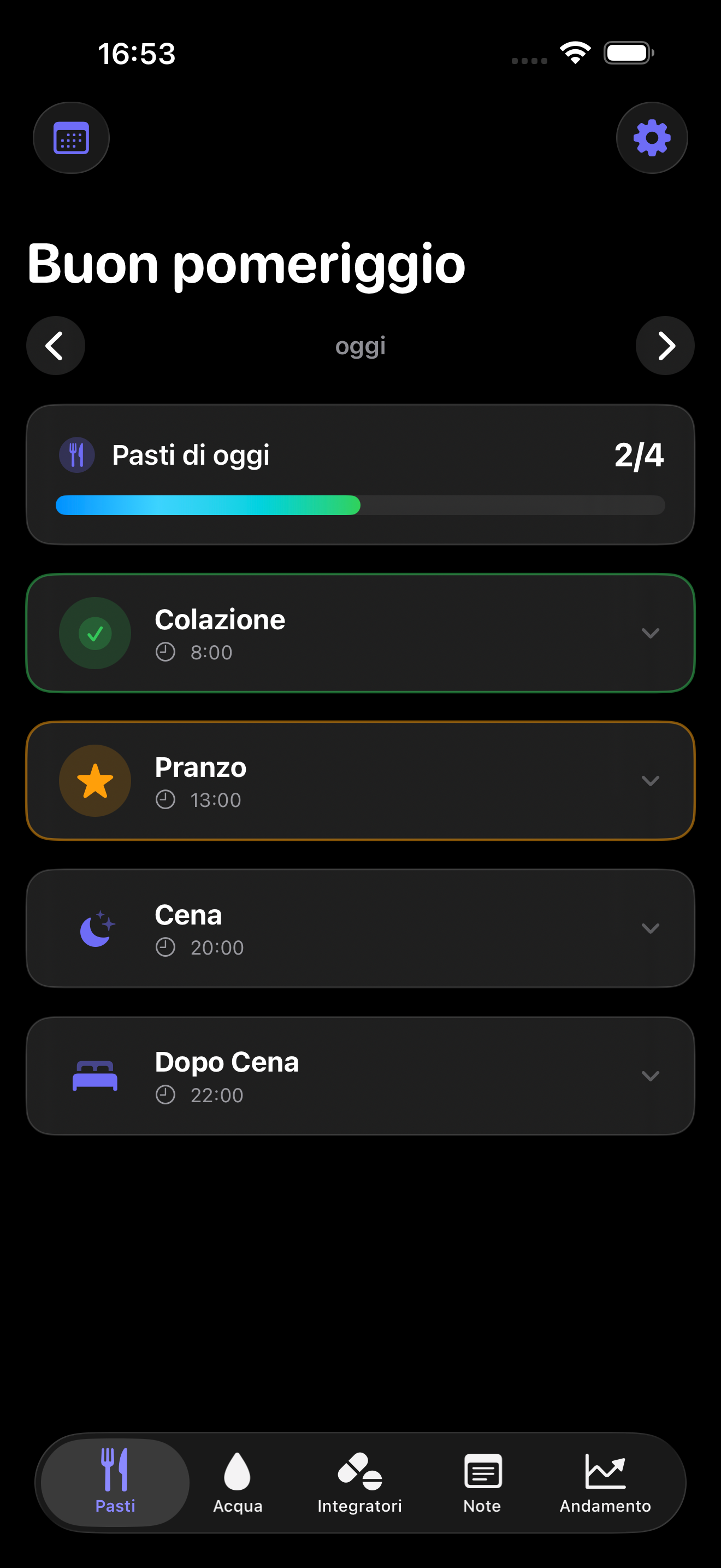Piano pasti